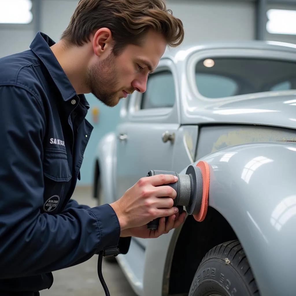 Preparing Car Surface for Paint