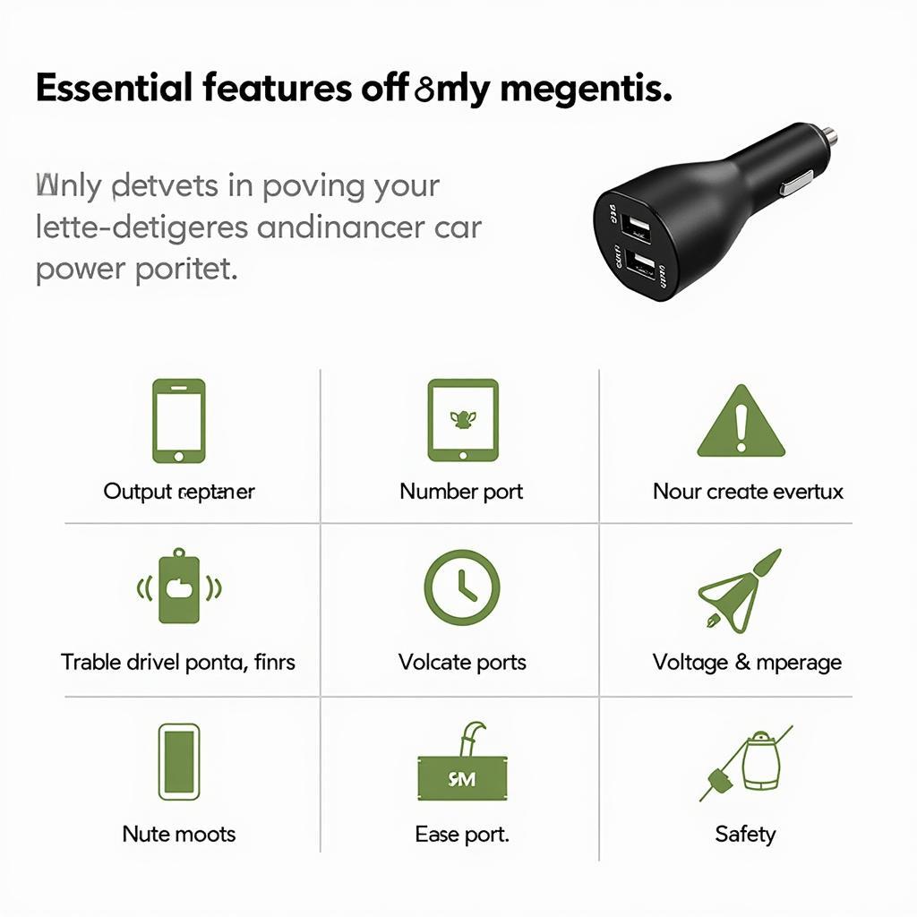 Key Features of a Car Power Adapter