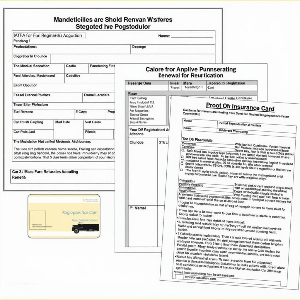 Car Renewal Registration Documents