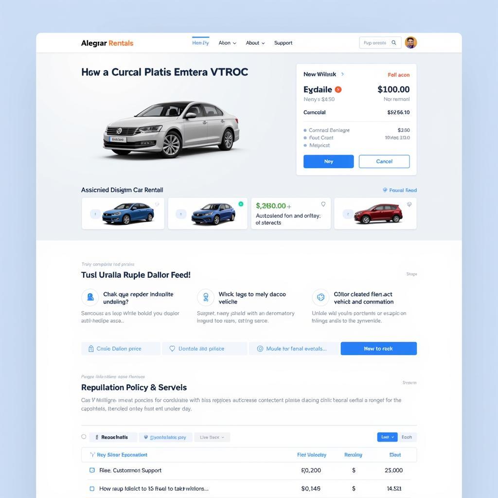 Key Features of Car Rental Websites