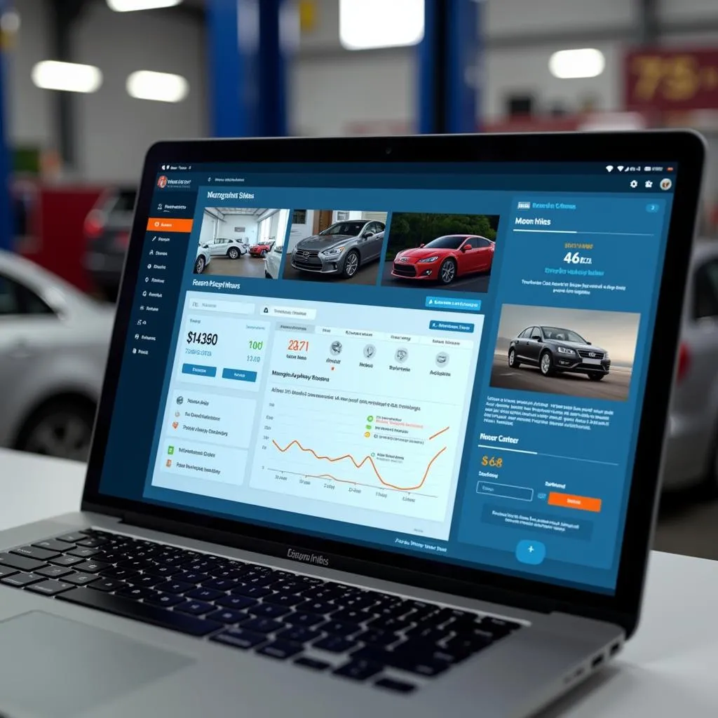 Car Repair Software Dashboard