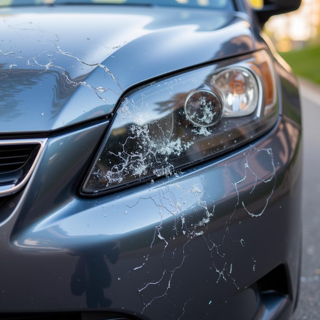 Car scrape damage severity