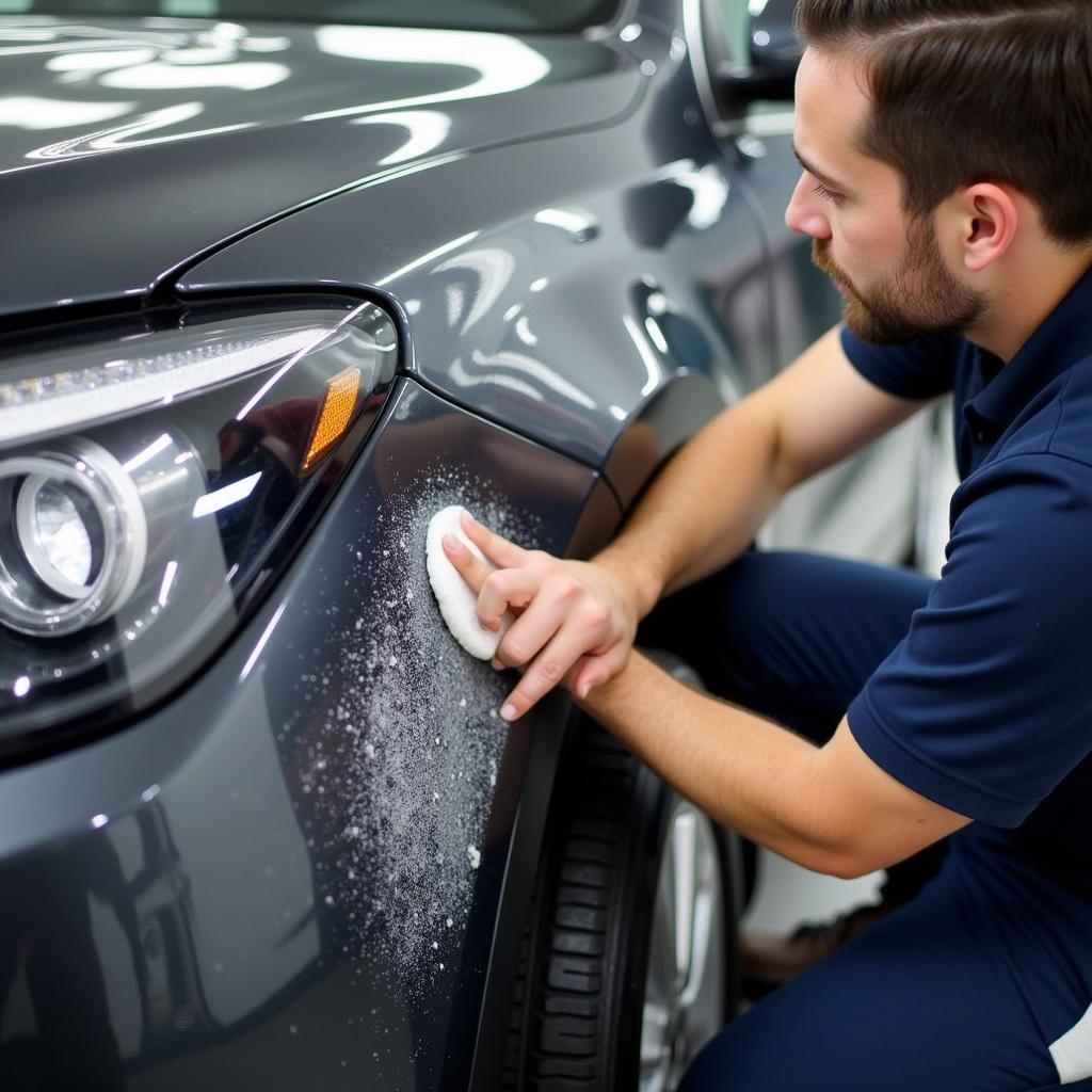 Car spa exterior detailing