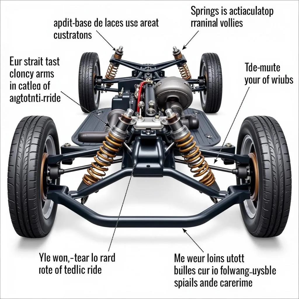 Car Suspension System Close-up