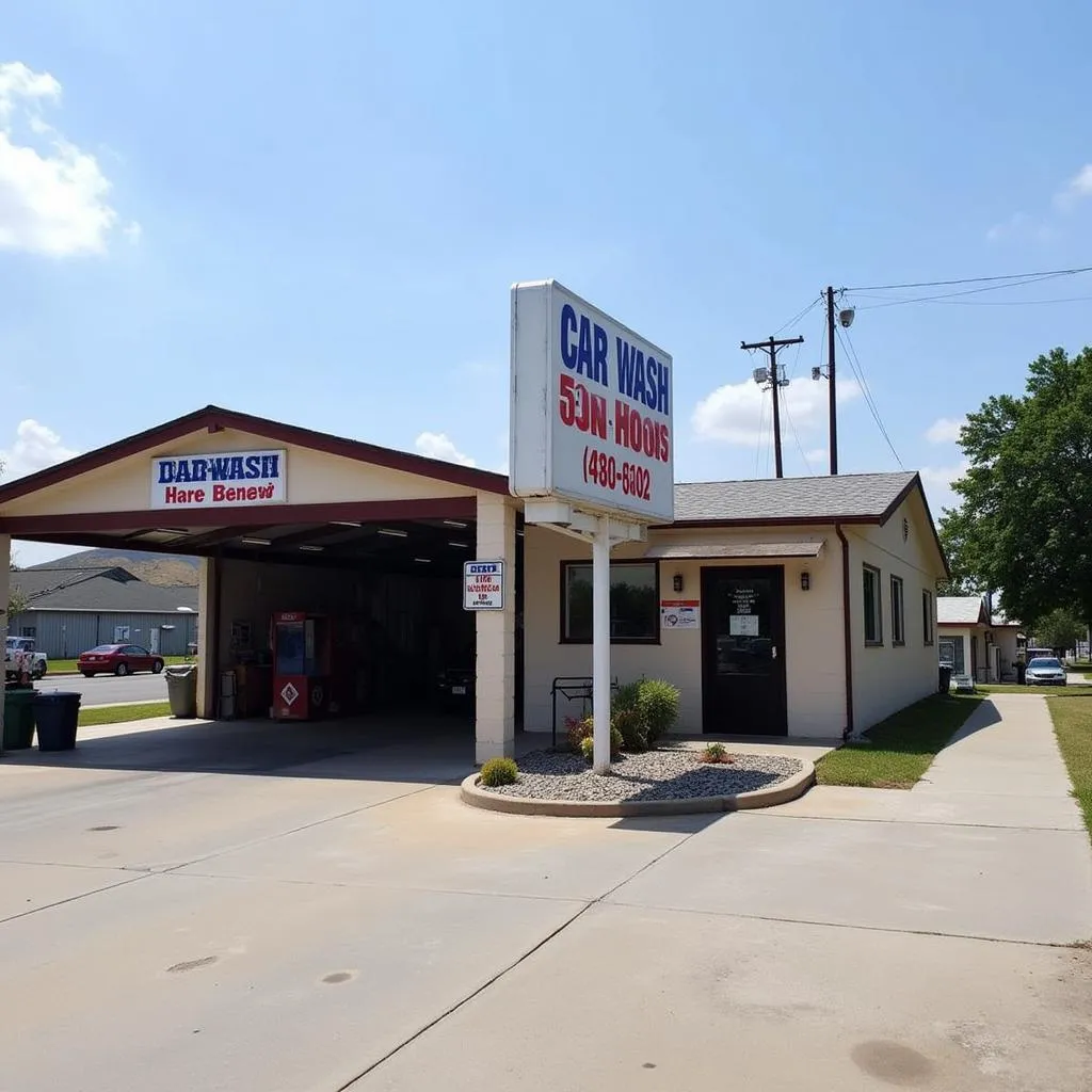 Car wash located on Heubner Road, San Antonio