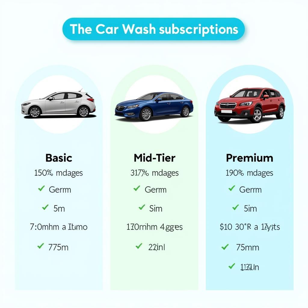 Car Wash Subscription Tiers