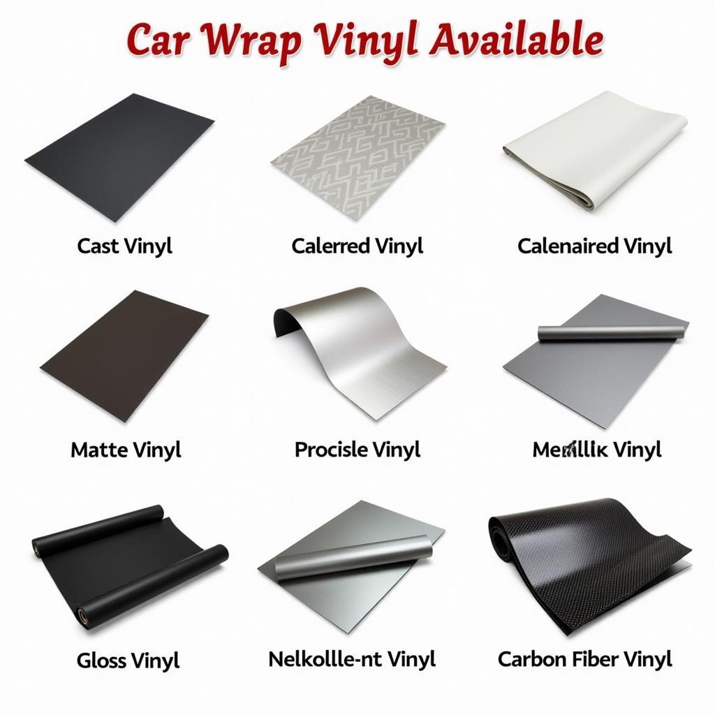 Different types of car wrap vinyl