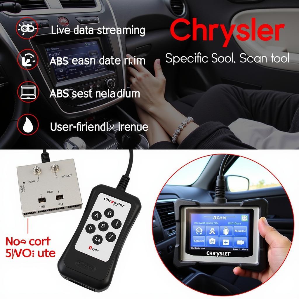 Chrysler Specific Scan Tool for ABS Reset - Features and Interface