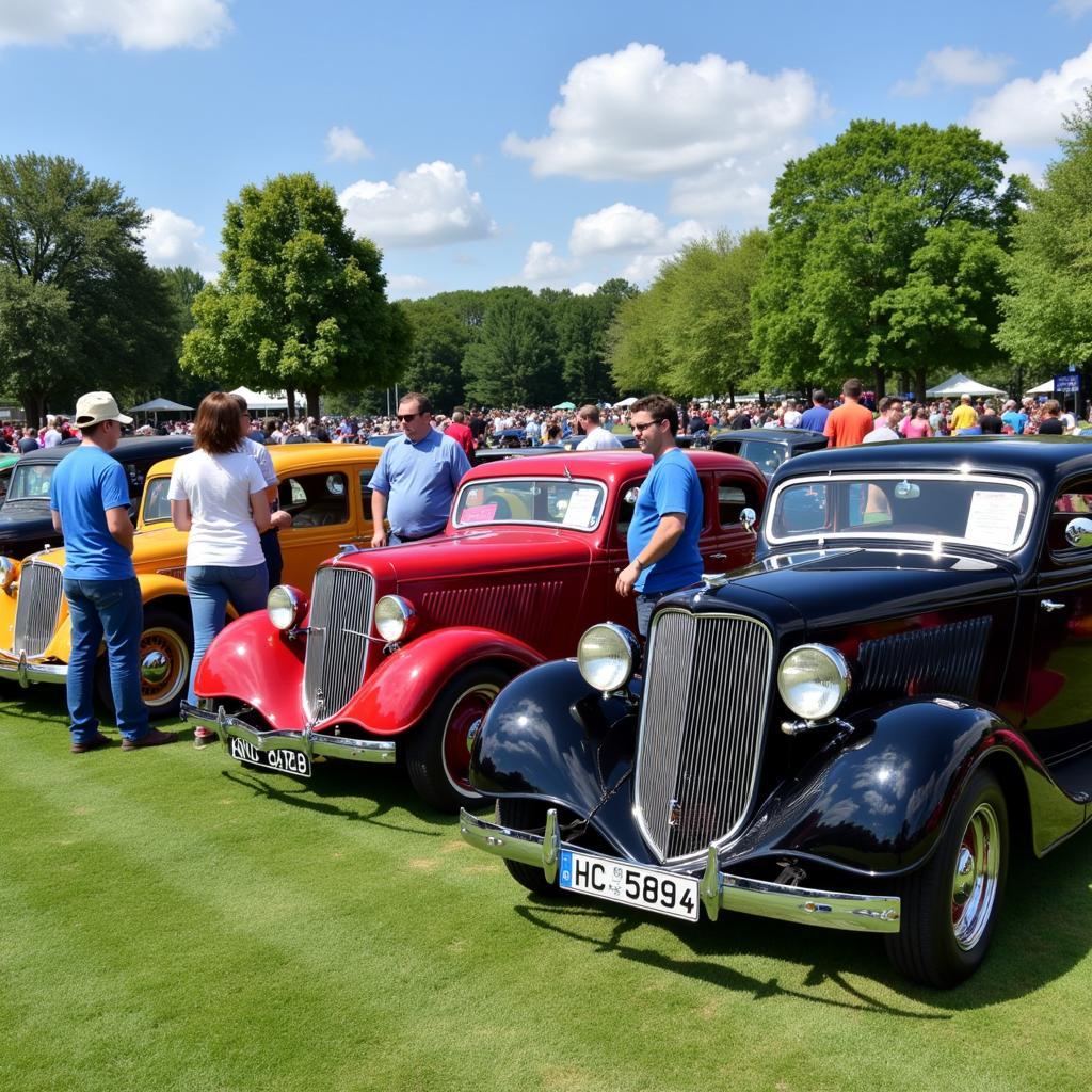 Classic Car Show with Vintage Vehicles