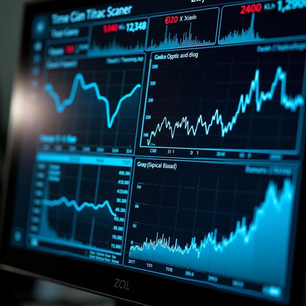 Close-Up of Dealer Scanner Displaying Diagnostic Data