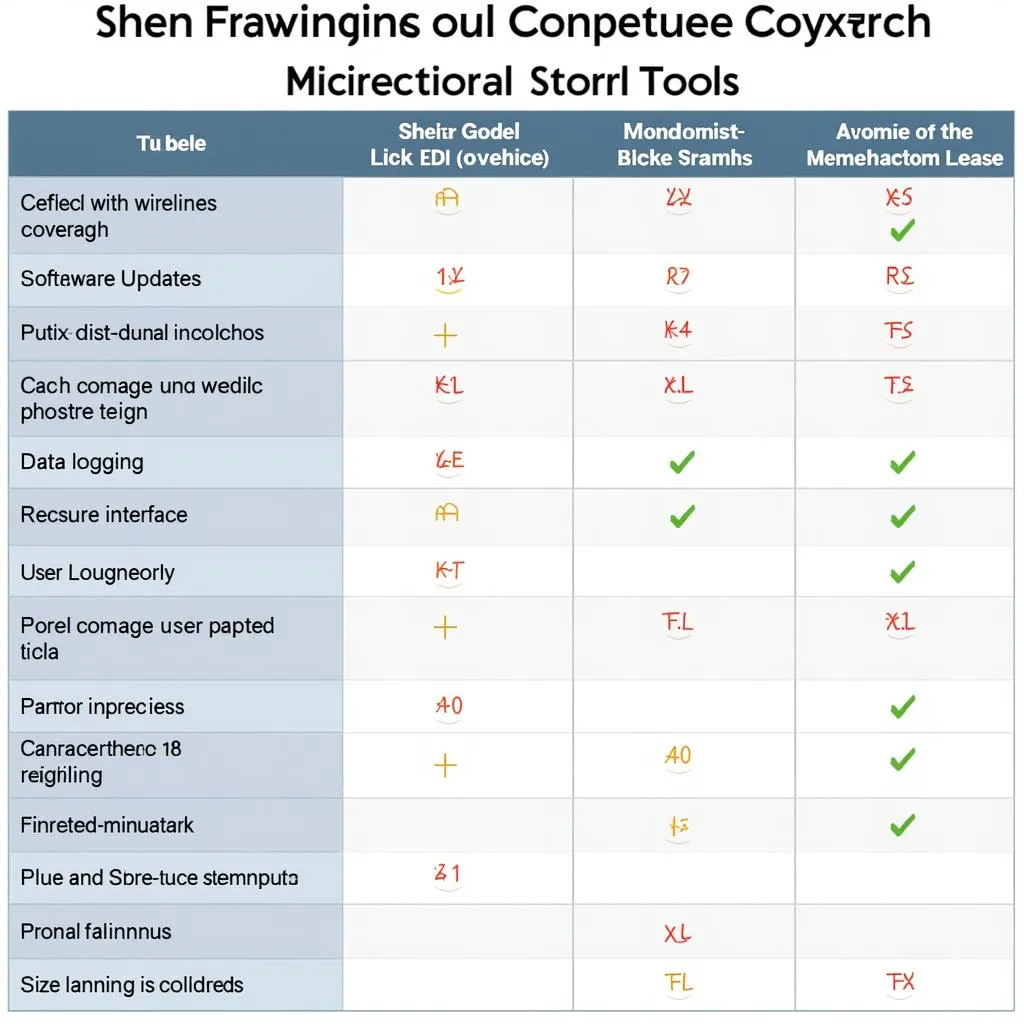 Comparison of Bidirectional Scan Tool Features