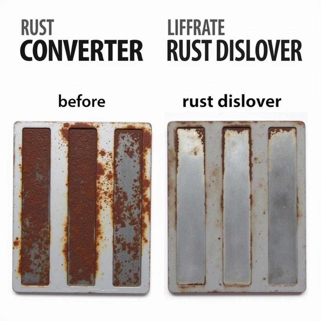 Comparing Rust Converters and Dissolvers on Different Metal Surfaces