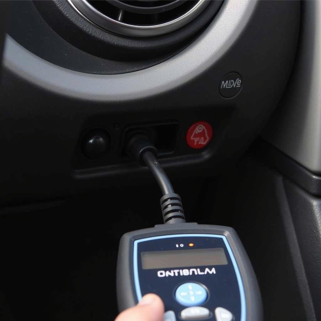 Connecting Scan Tool to OBD Port