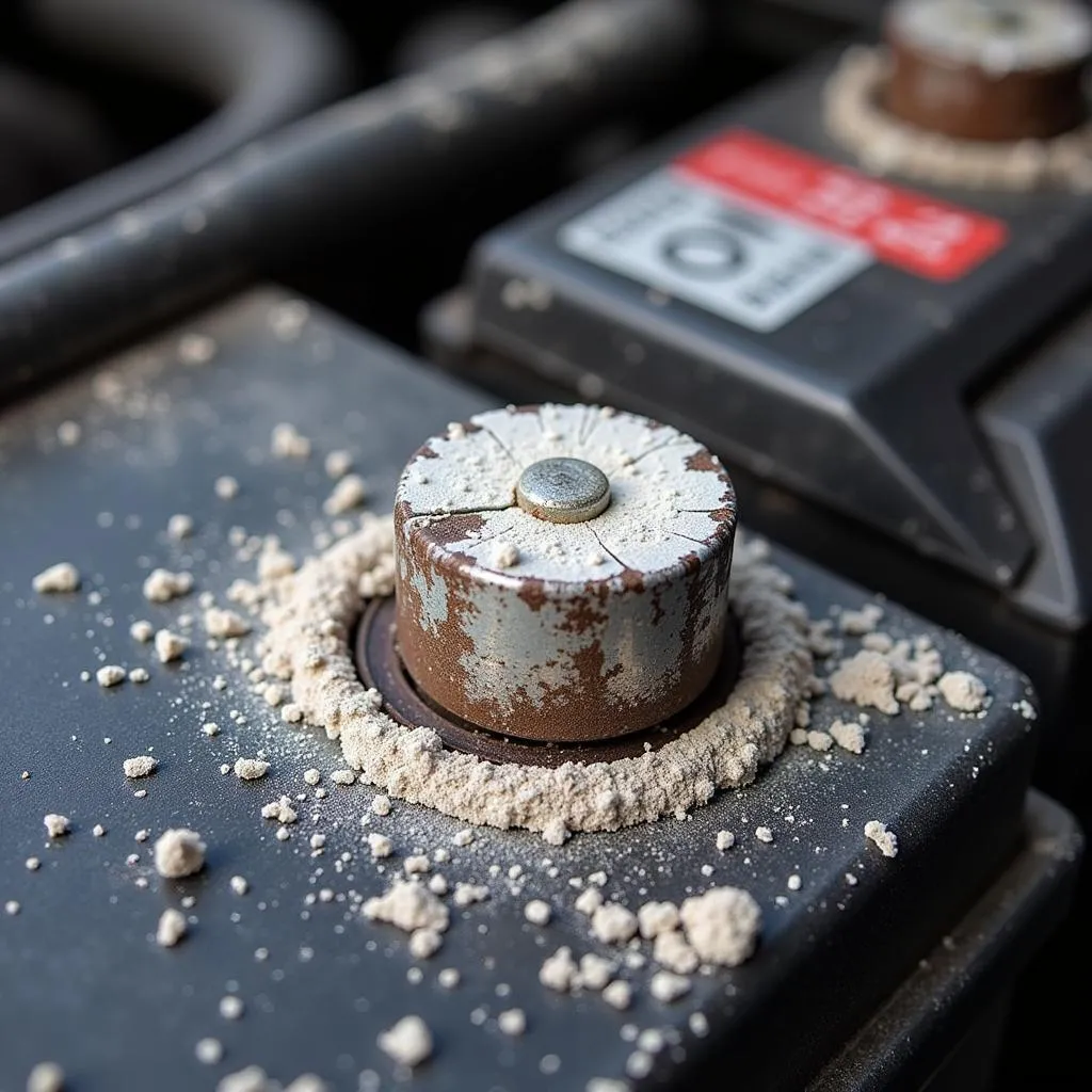 Corroded Car Battery Terminals