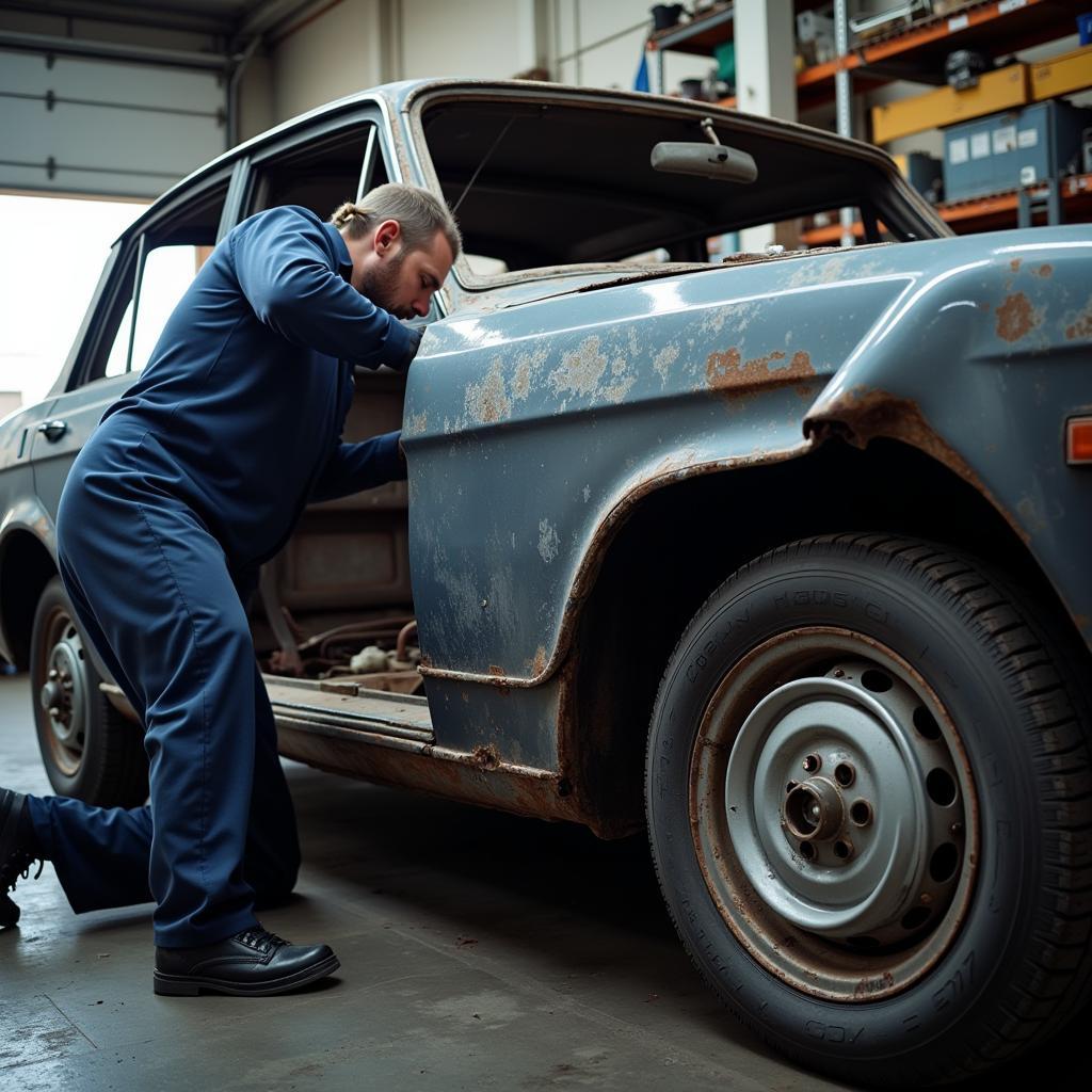 Repairing a crashed car