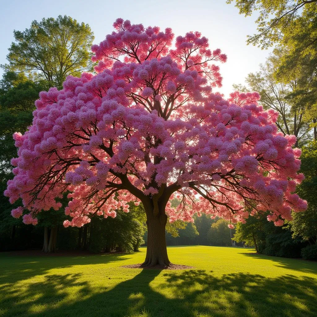 Crepe Myrtle Basking in Sunlight