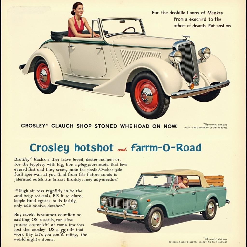 Crosley Hotshot and Farm-O-Road: Innovative Post-War Designs