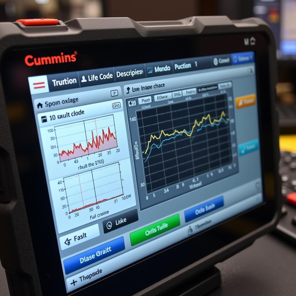 Close-up of the best Cummins scan tool features