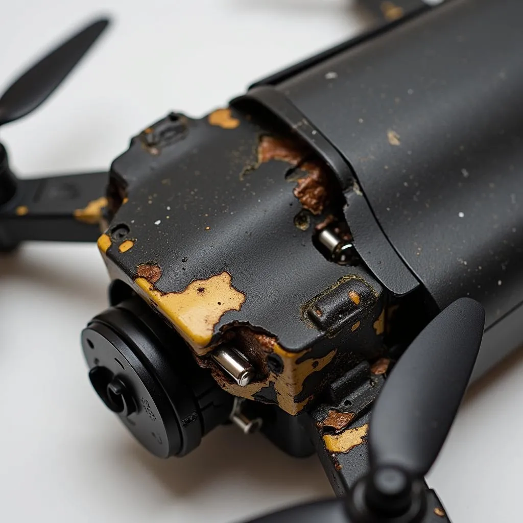 Damaged Drone Battery