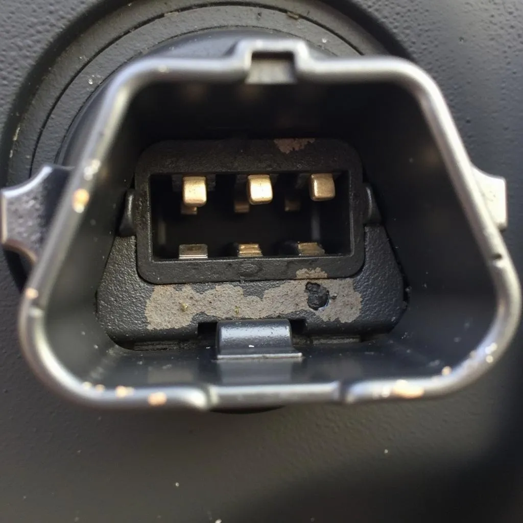 Damaged OBD-II port on a Jeep Liberty