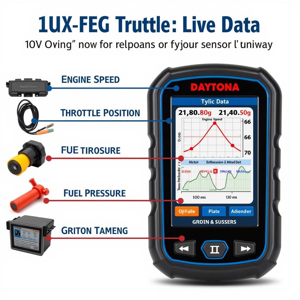 Daytona Twin Tec Scan Tool Live Data Display