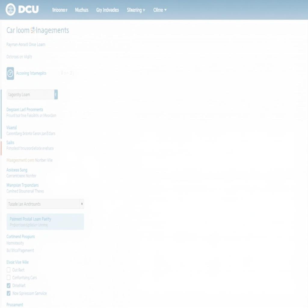 DCU Car Loan Management Tools