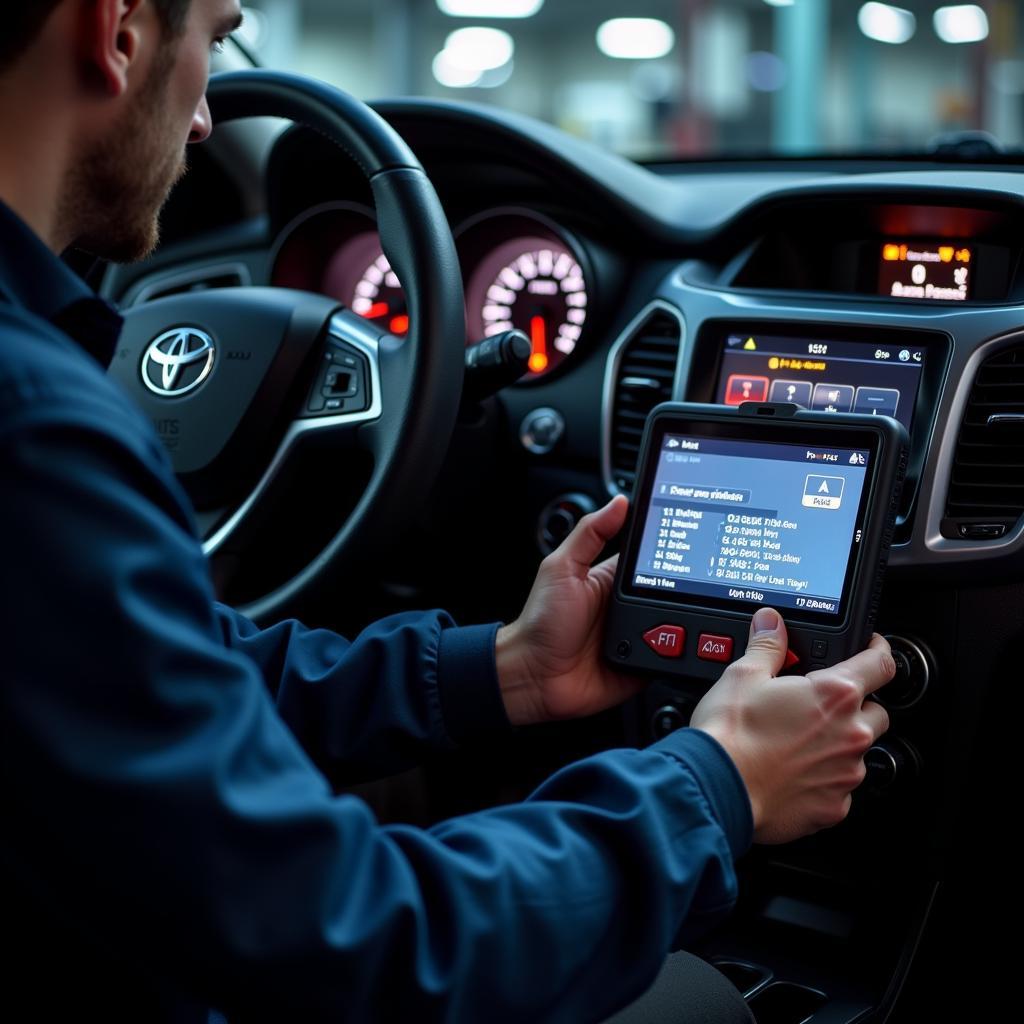 Dealer Scanner Diagnosing a Modern Car