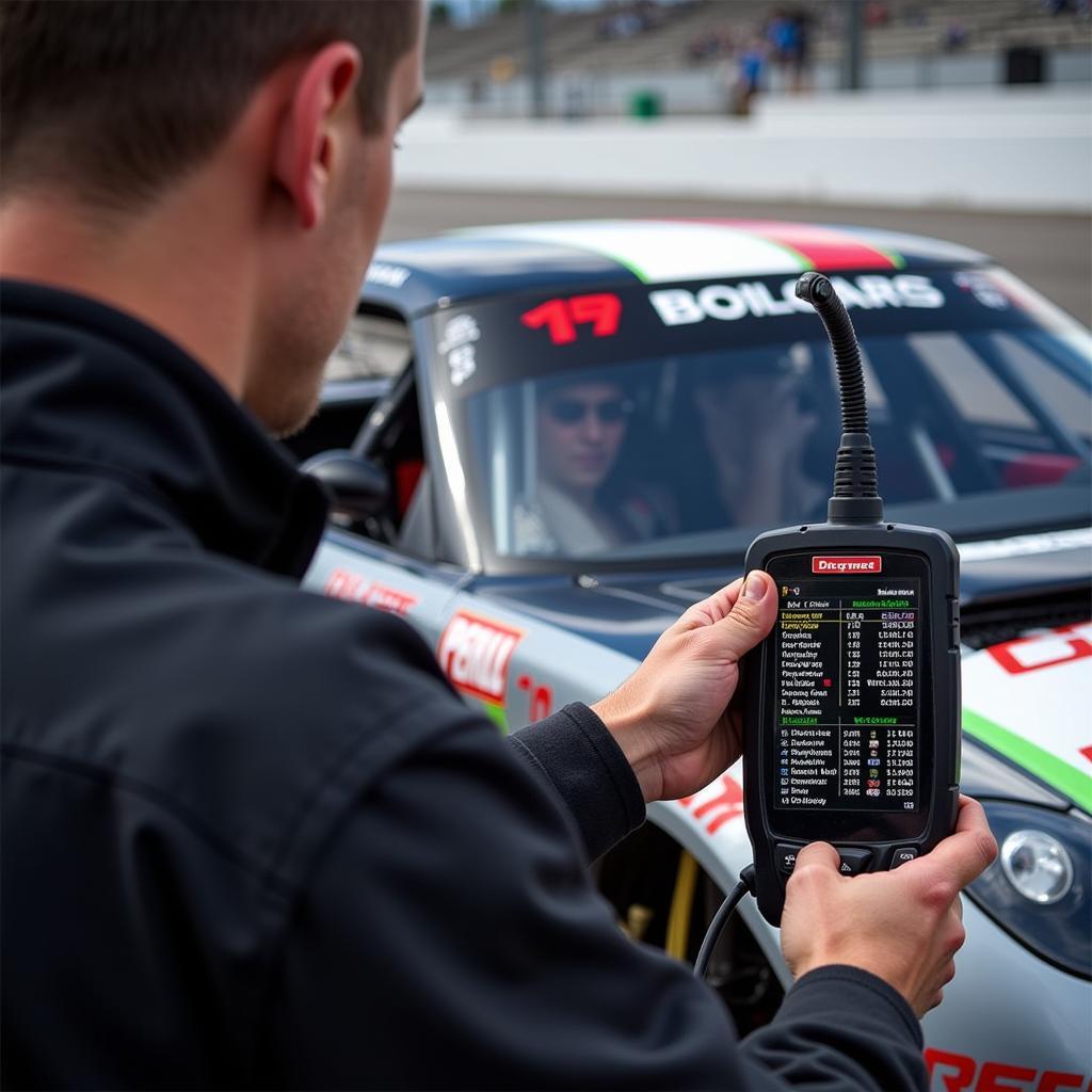 Dealer Scanner in Action at the Race Track