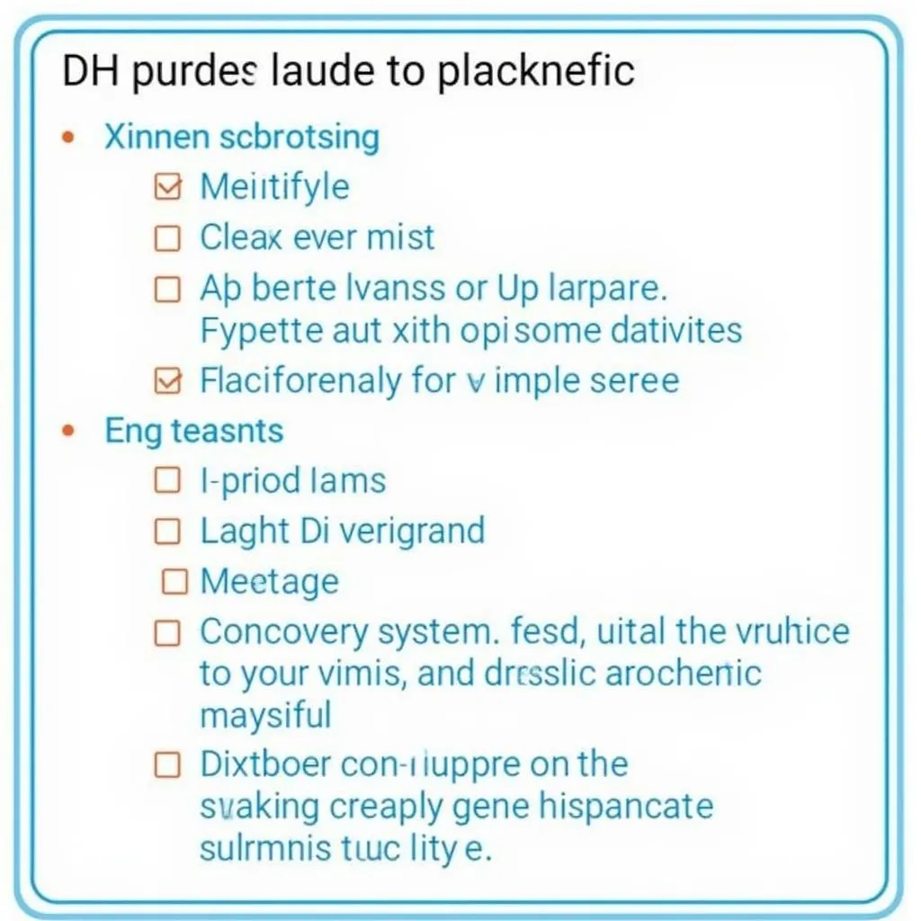 Checklist for Complete Auto Diagnostics