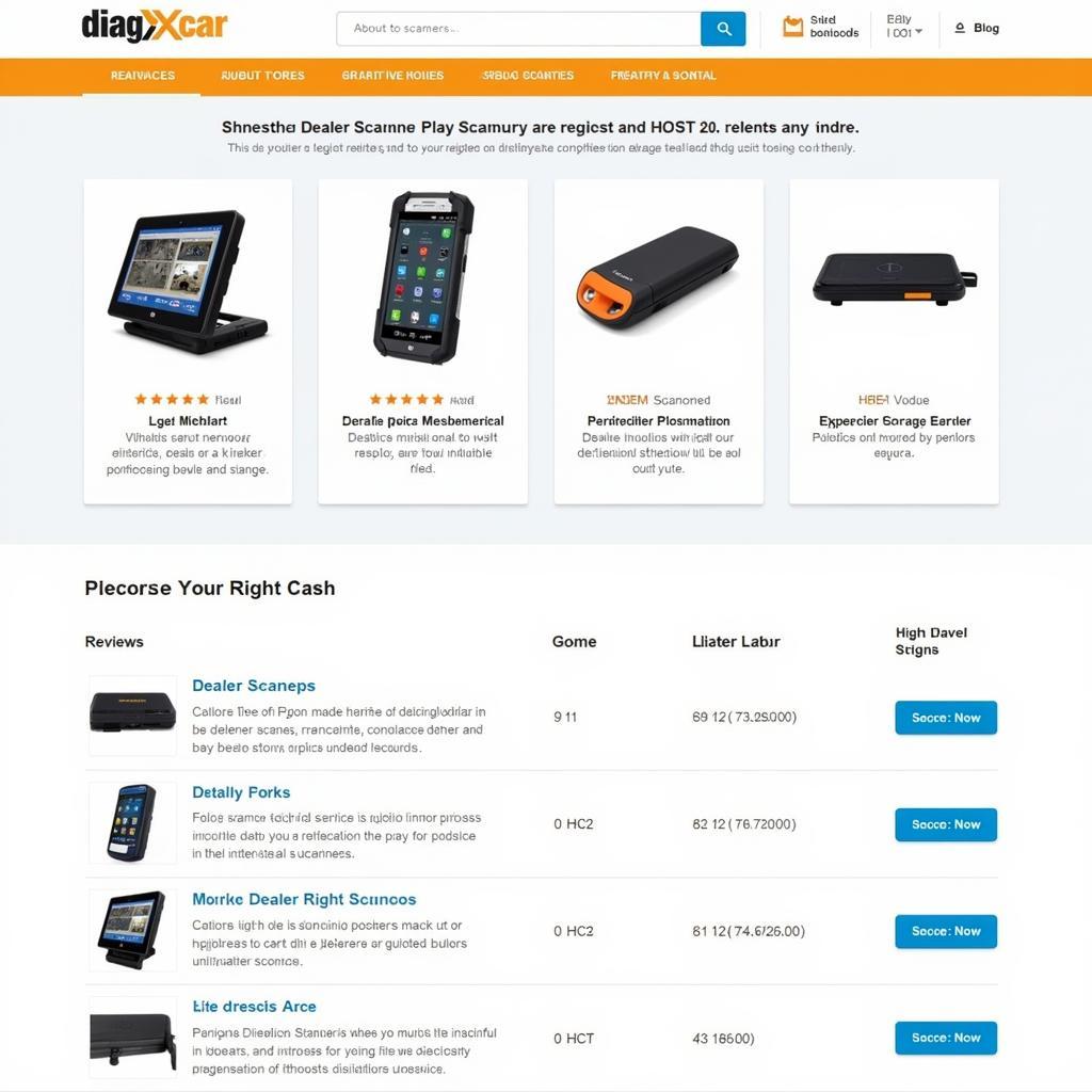 DiagXcar Dealer Scanner Selection Guide