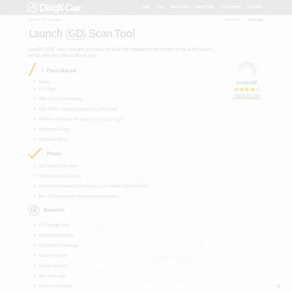 DiagXcar Launch GDS Scan Tool Review Page