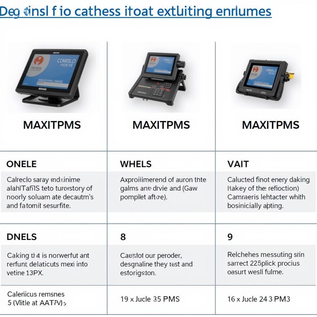 Various Autel MaxiTPMS models for different user needs