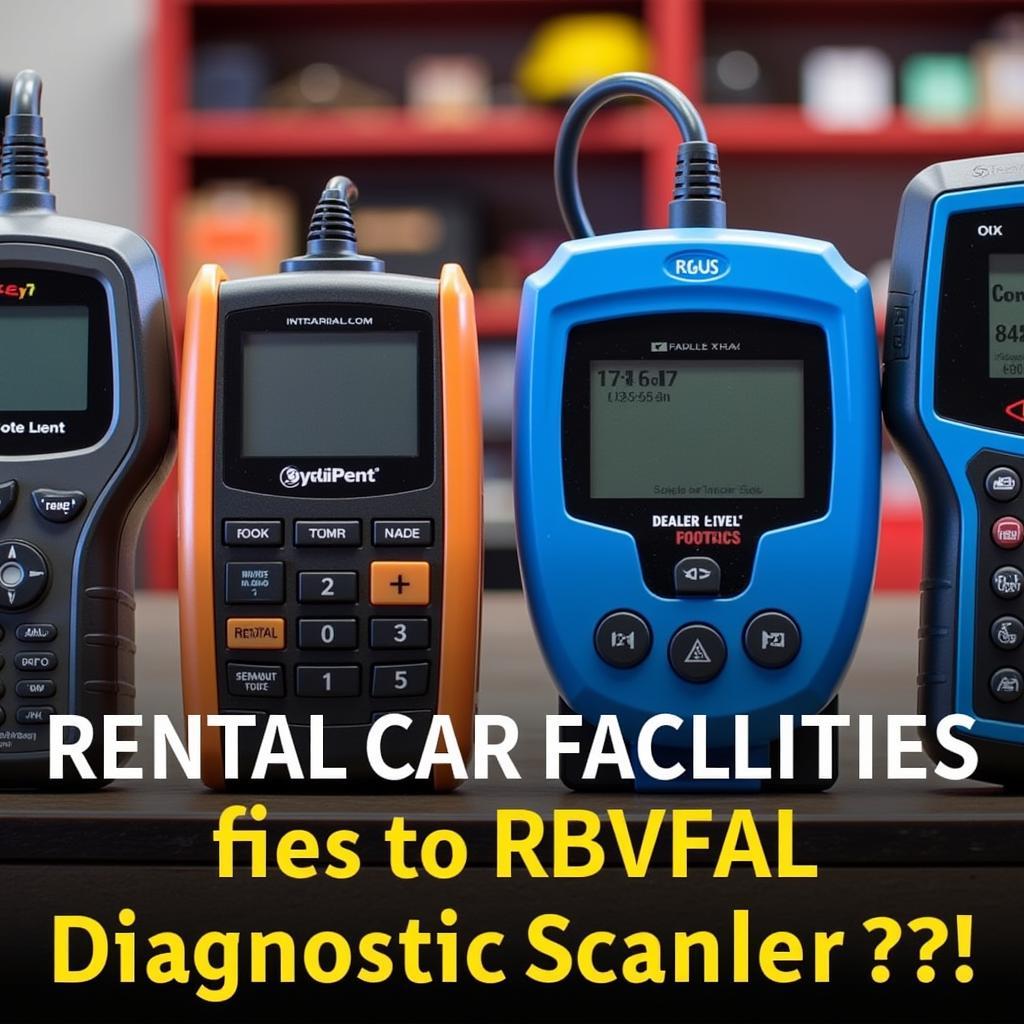 Variety of Dealer Scanners for Rental Car Application