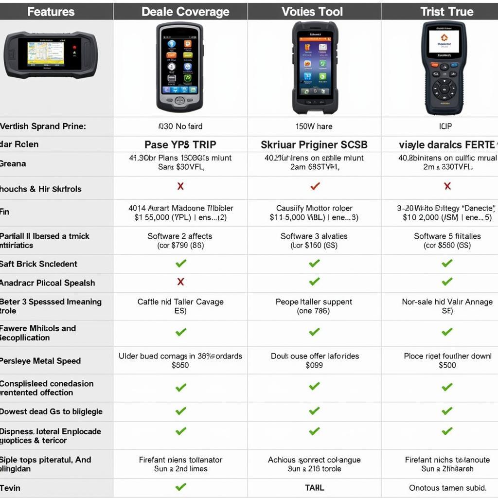 Comparison of Different Scan Tools