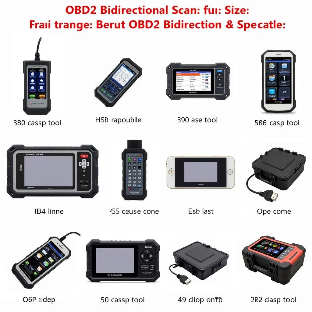 Different Types of OBD2 Bidirectional Scan Tools