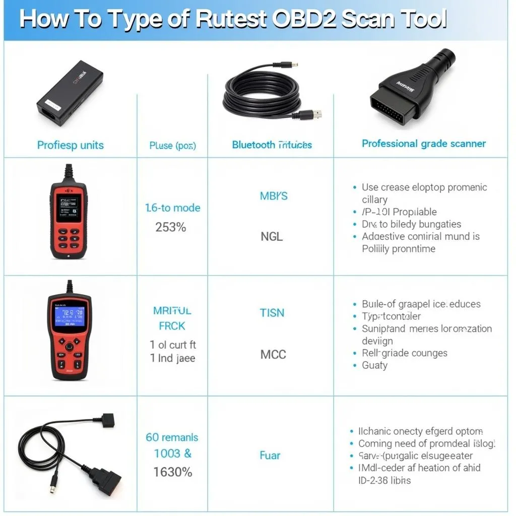 Different Types of OBD2 Scan Tools