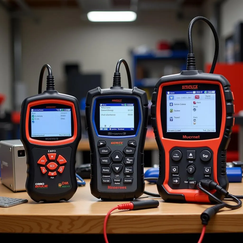 A variety of OBD2 scanners designed for Audi vehicles