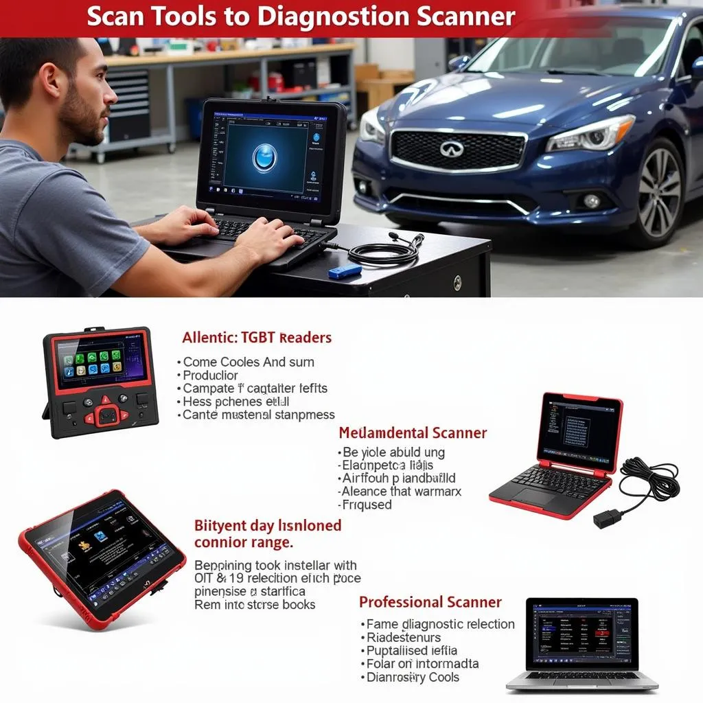 Various Scan Tools on a Workbench