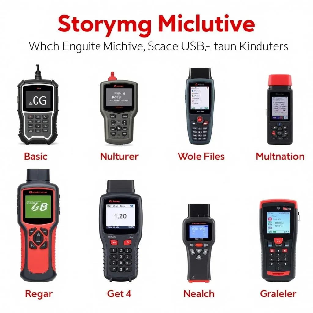 Various USB scan tools for car diagnostics