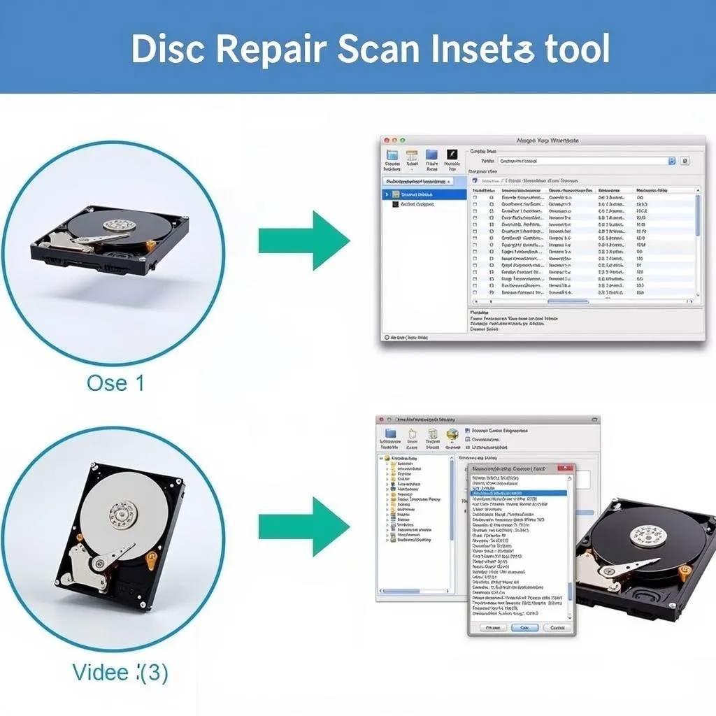 Disc Repair Scan Tool Scanning Hard Drive