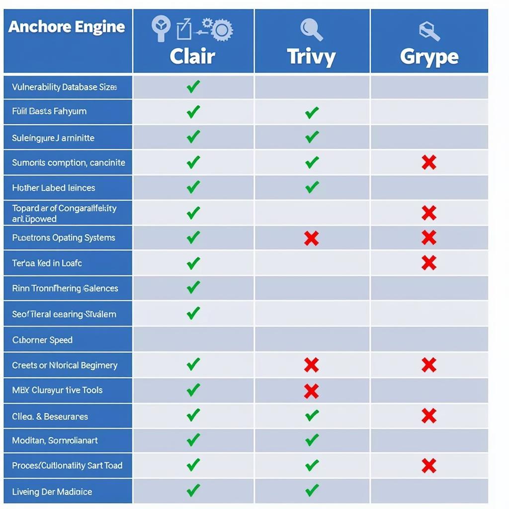 Docker Container Scanning Tools Comparison Table