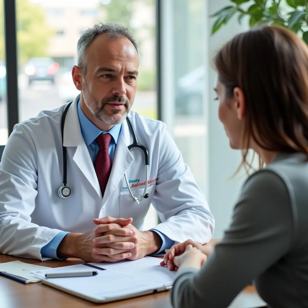 Doctor and Patient Consultation at Urgent Care in Renton