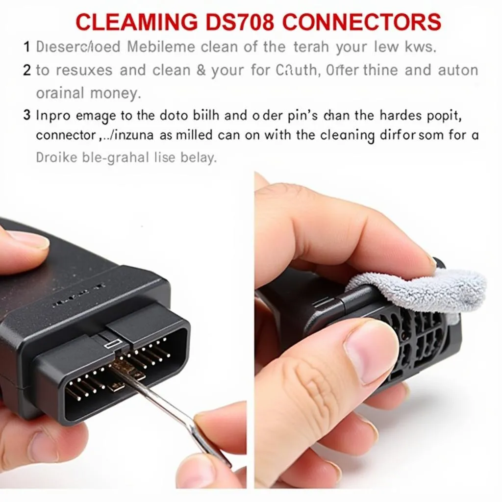 Autel DS708 Connector Cleaning