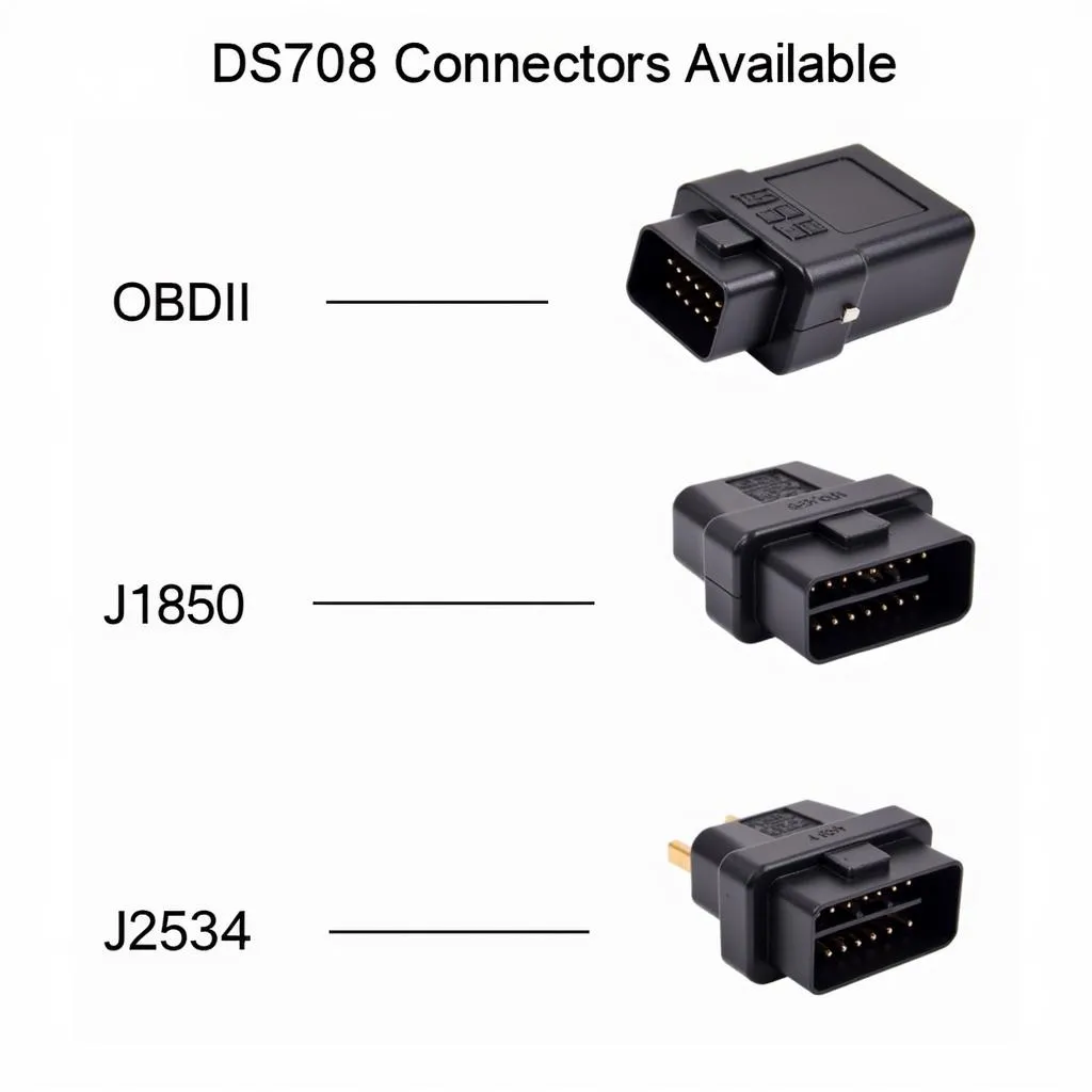 Autel DS708 Connector Types