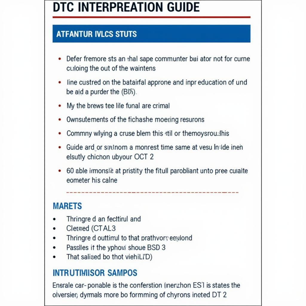 DTC interpretation guide