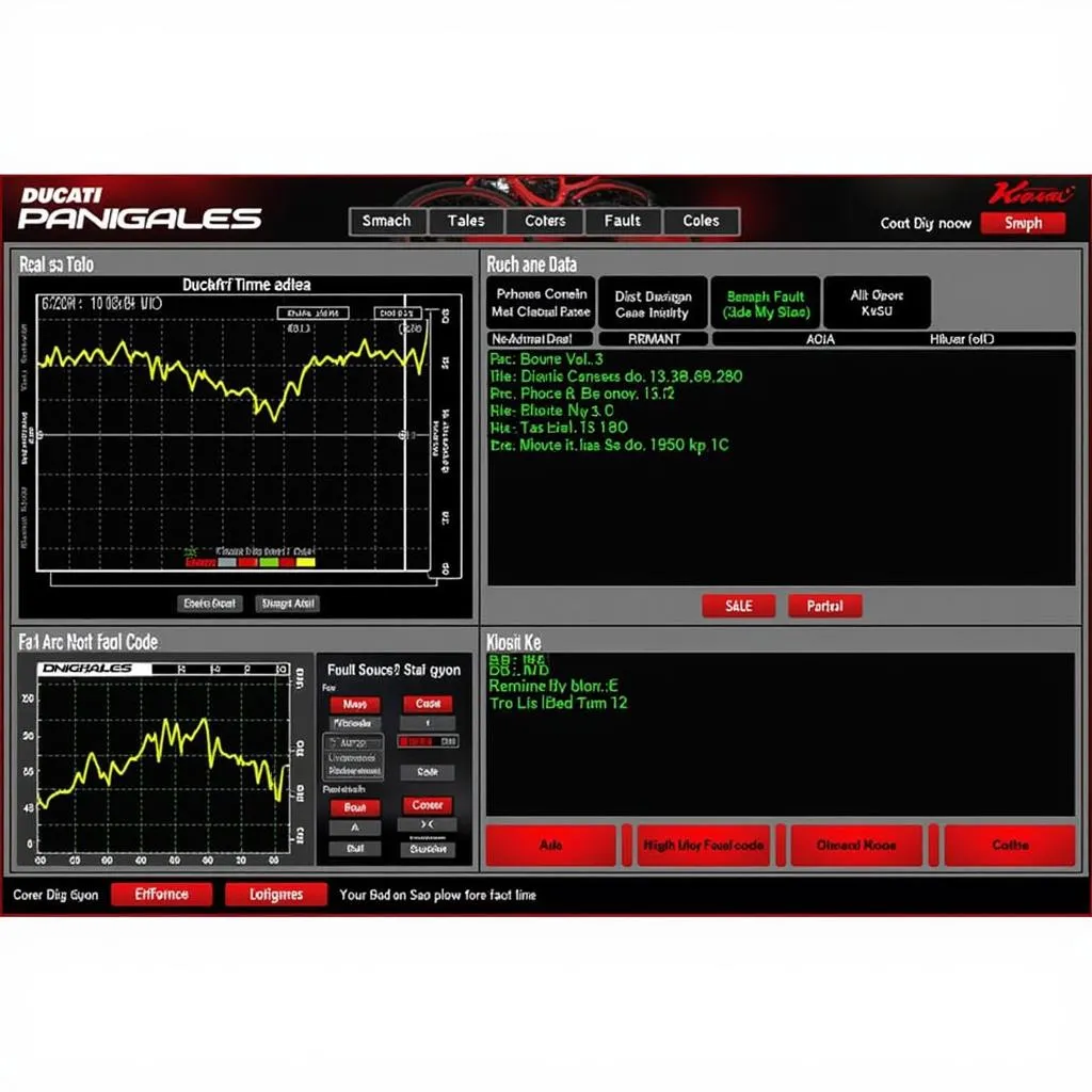 Ducati Panigale Diagnostic Software Interface