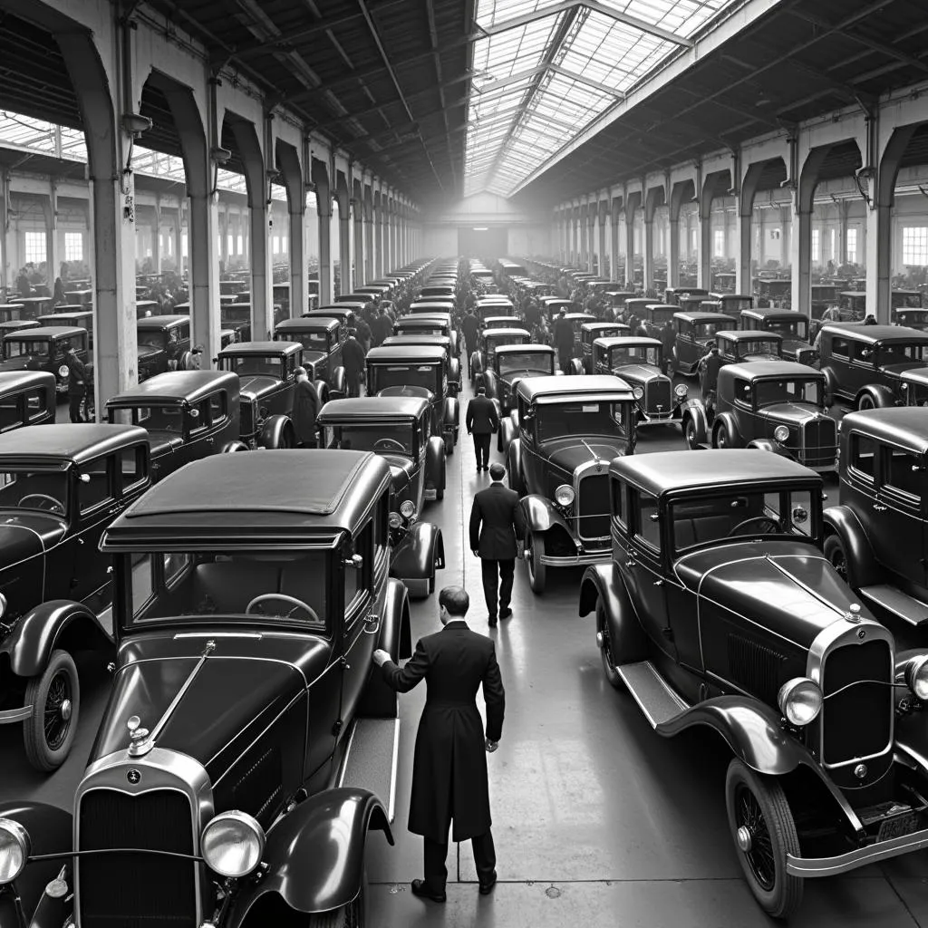 Early 20th Century Automobile Factory