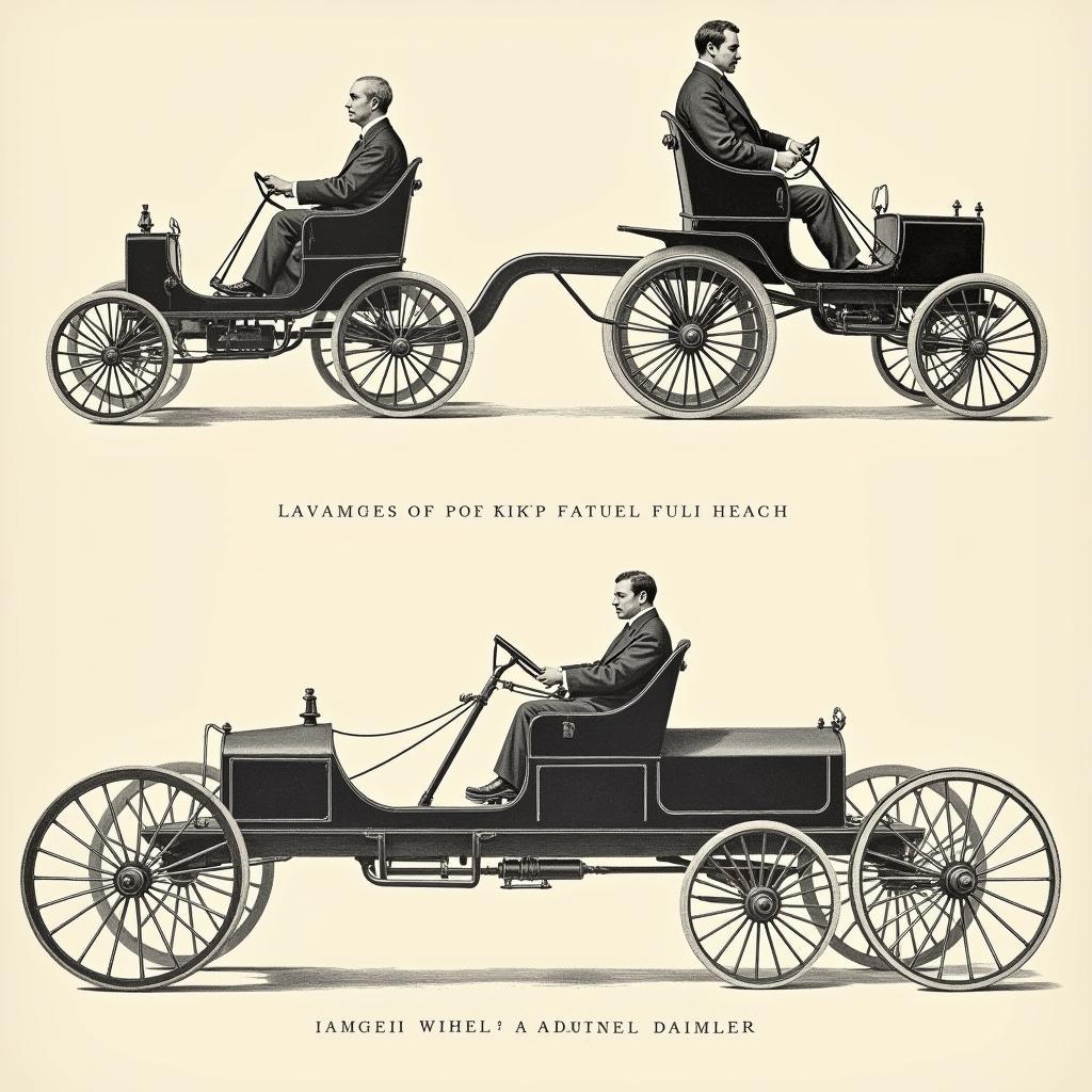 Benz and Daimler's Early Gasoline Cars