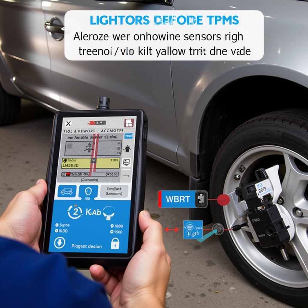 Echlin TPMS Scan Tool in Use