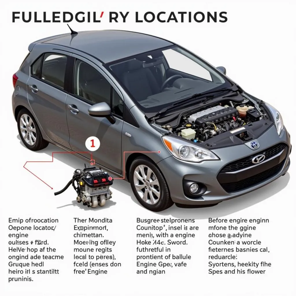 Car engine mounts location